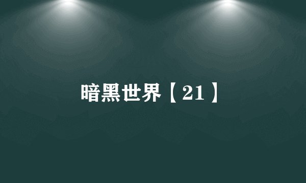暗黑世界【21】