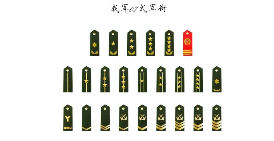 军衔等级排名从小到大的顺序是什么