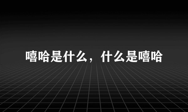 嘻哈是什么，什么是嘻哈