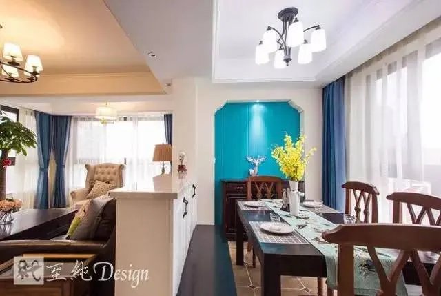 《沫蓝》105平美式by设计师：石头