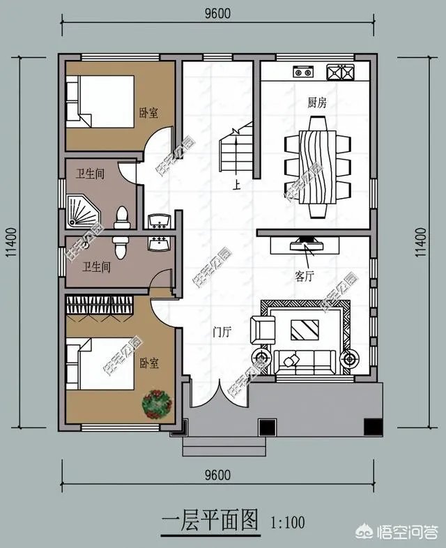 在农村盖占地90平米，二层小楼该怎么设计？