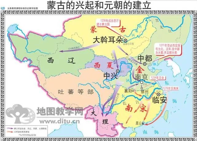 宋朝地图：南宋疆域变化地图（图）