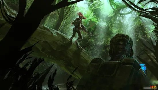 《光环》混搭《孤岛危机2》 强势新作艺术图