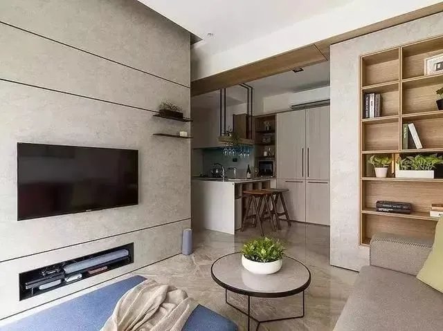 60㎡现代简约风格装修效果图，素雅的色调超喜欢！