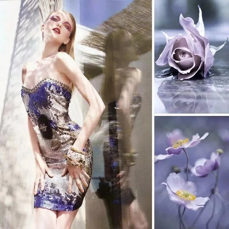 高级灰+紫色，最识女人心，款款深情让人无法抗拒