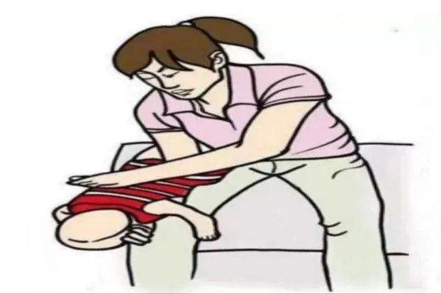 儿童海姆立克急救法图片