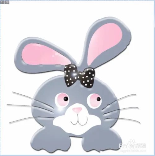 可爱兔子卡通图片设计