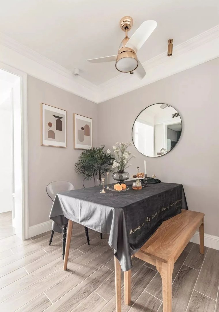 大冶东风人家120㎡简约风格装修效果图，浅灰色调自然系简约风，超唯美！