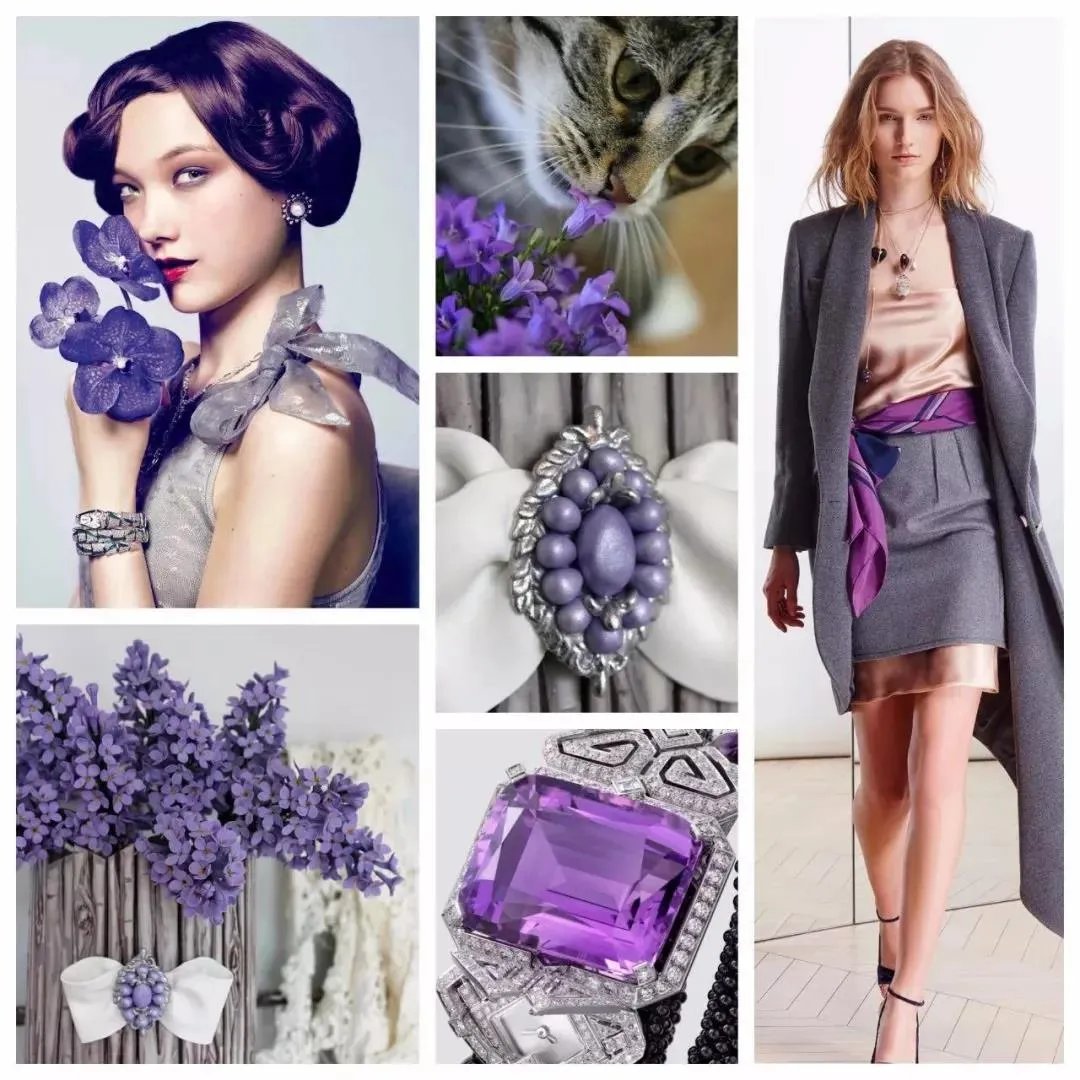 高级灰+紫色，最识女人心，款款深情让人无法抗拒