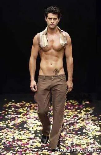 求男士低腰裤实图