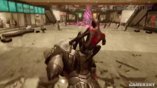 《蜘蛛侠：迈尔斯·莫拉莱斯》新演示 双小虫默契配合骑犀牛