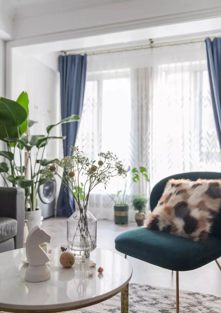 大冶东风人家120㎡简约风格装修效果图，浅灰色调自然系简约风，超唯美！