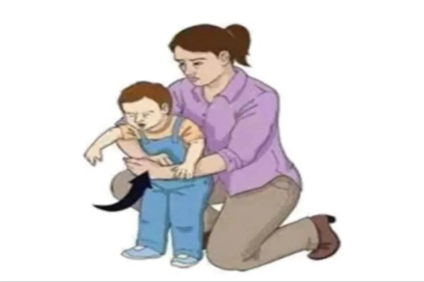 儿童海姆立克急救法图片