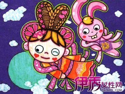 中秋节儿童画画大全欣赏
