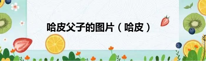 哈皮父子的图片（哈皮）