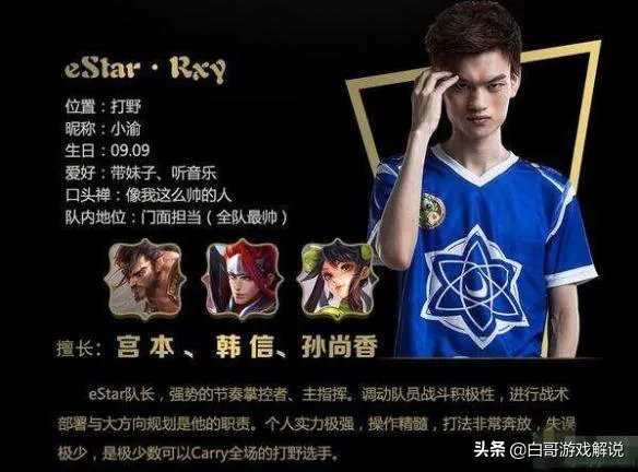 如何评价eStar王者荣耀分部队员阮小渝？