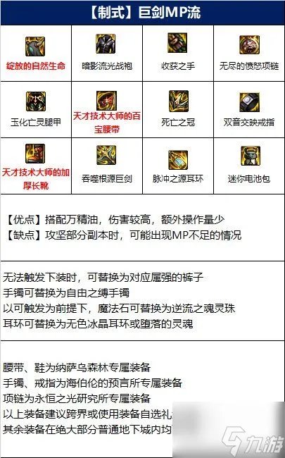 《dnf》驭剑士110版本装备怎么搭配 驭剑士110版本装备搭配推荐