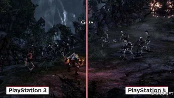 差别好巨大啊！《战神3重制版》PS3/PS4画面对比