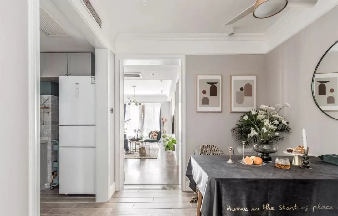 大冶东风人家120㎡简约风格装修效果图，浅灰色调自然系简约风，超唯美！