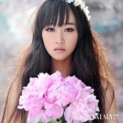 圆脸齐刘海新娘发型欣赏3款发型诠释甜美幸福