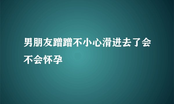 男朋友蹭蹭不小心滑进去了会不会怀孕