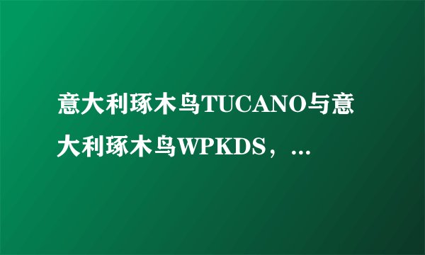 意大利琢木鸟TUCANO与意大利琢木鸟WPKDS，两品牌有何区别？