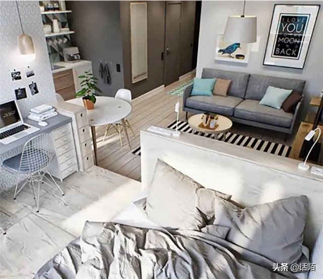 四十多个平方的单身公寓，怎么设计好？