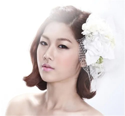 新娘发型短发图片欣赏 短发新娘适合什么造型