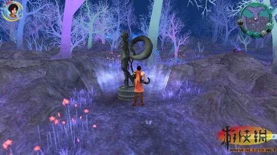 《仙剑奇侠传5》幻木小径雕像机关开启方法