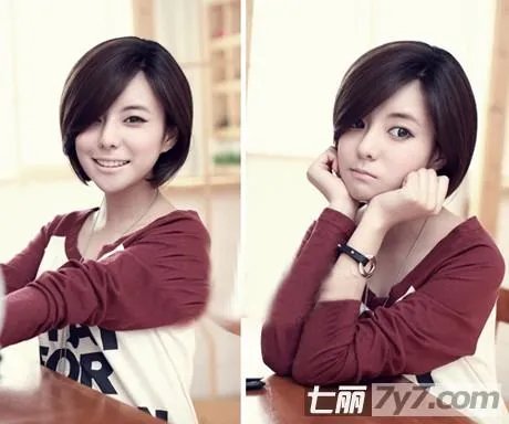 小学生(女)可以有怎样的发型,短发