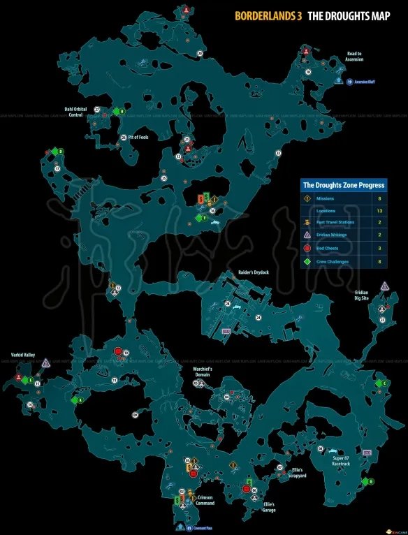 《无主之地3》旱土提丰日志怎么拿 旱土收集地图标注一览