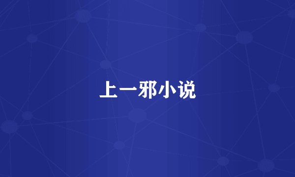 上一邪小说