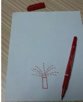 烟花的简笔画