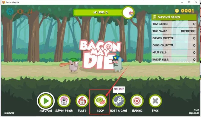 Bacon May Die怎么玩双人?