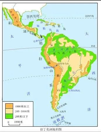 拉丁美洲到底是哪一部分?世界地图上怎么没有