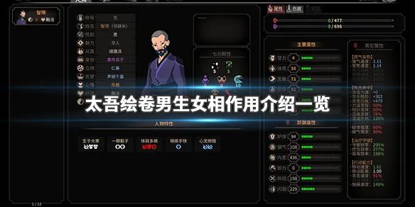 《太吾绘卷》男生女相有什么用 男生女相作用介绍一览