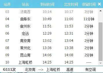 京沪高铁曲阜东站至上海虹桥火车站途经什么地方