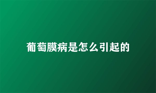 葡萄膜病是怎么引起的