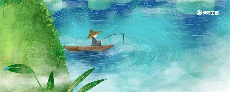 小儿垂钓诗意