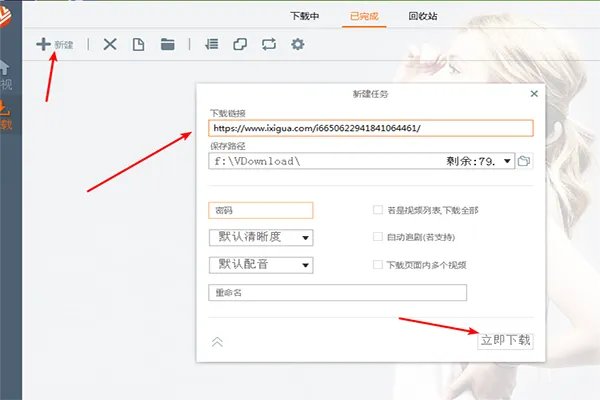 电脑怎么下载mp4格式的视频