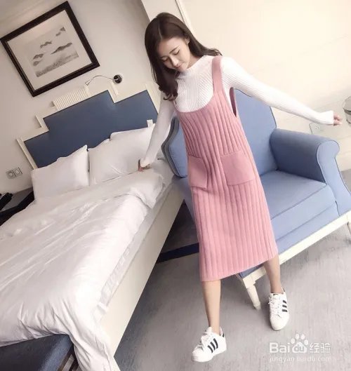 背心式连衣裙搭配