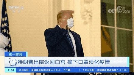 特朗普确诊三天出院回白宫，百思不得其解啊！您怎么看待这件事？