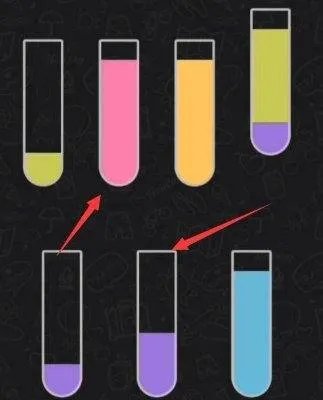 美团小游戏果汁排序第160关怎么玩