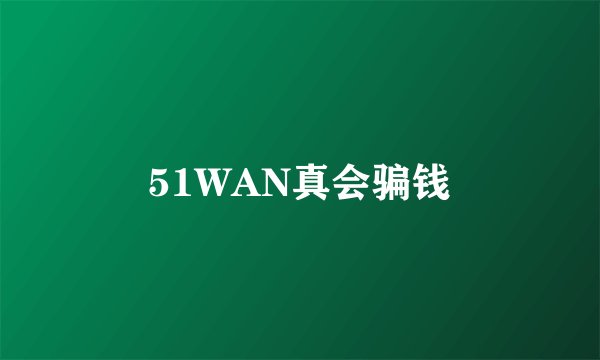 51WAN真会骗钱