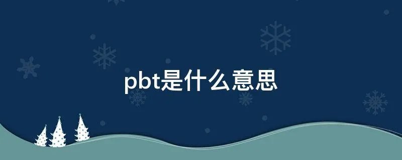 pbt是什么意思