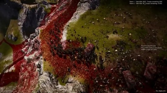 《史诗战争模拟器2》新演示 同屏1000万人浴血奋战