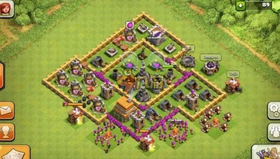 部落冲突6本最强布局，部落冲突6本神阵打法攻略