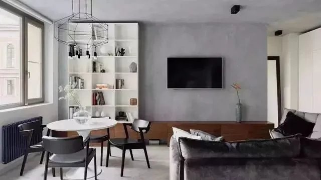 电视背景墙不要放空白，这些案例款款精致清爽超实用