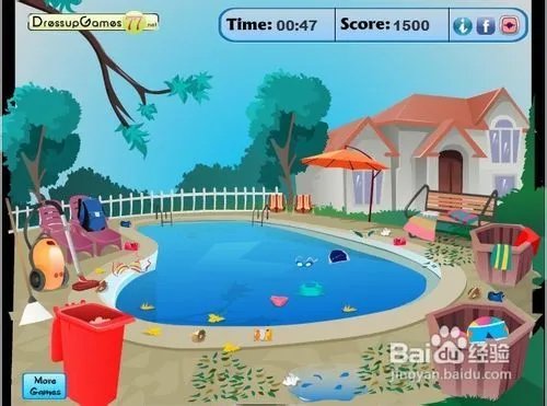 打扫游泳池卫生怎么玩呢？