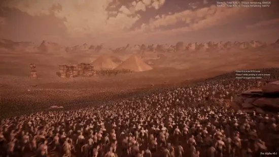 《史诗战争模拟器2》新演示 同屏1000万人浴血奋战